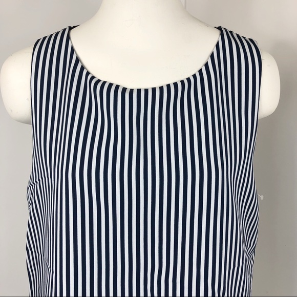 Zara Basic top sleeveless striped Size Medium - Picture 2 of 8